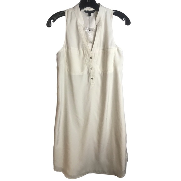 Express Cream Sleeveless Dress Size XS (Note possible flaw) - Picture 7 of 12